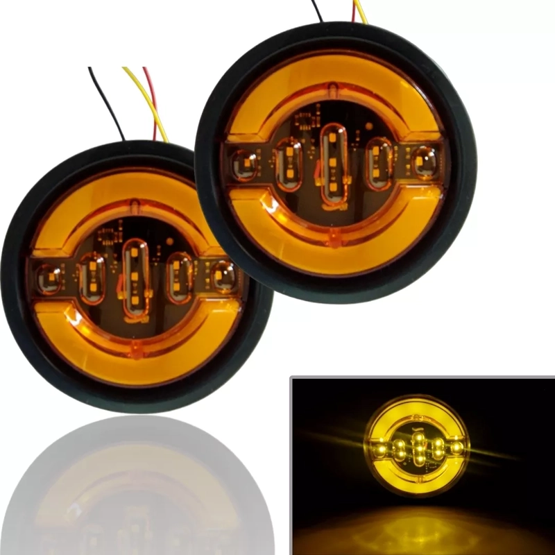 PACK X6 LUCES LED TRASERAS 12/24V AUTO CAMIÓN BLANCO ÁMBAR ROJO - 3