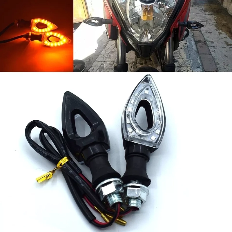 LUCES INTERMITENTE DE MOTO X2 TRIANGULAR VIRAJE /R&C - 1