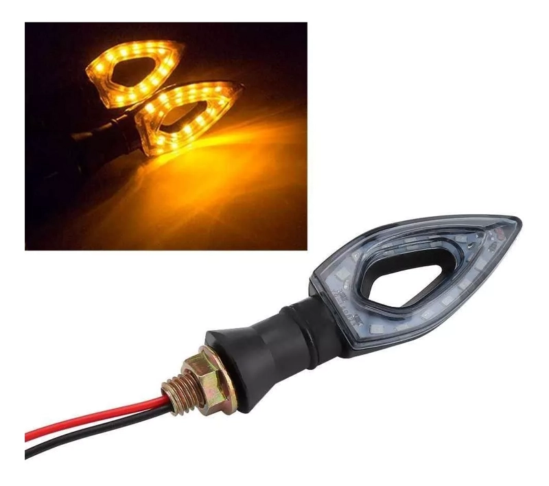LUCES INTERMITENTE DE MOTO X2 TRIANGULAR VIRAJE /R&C - 3