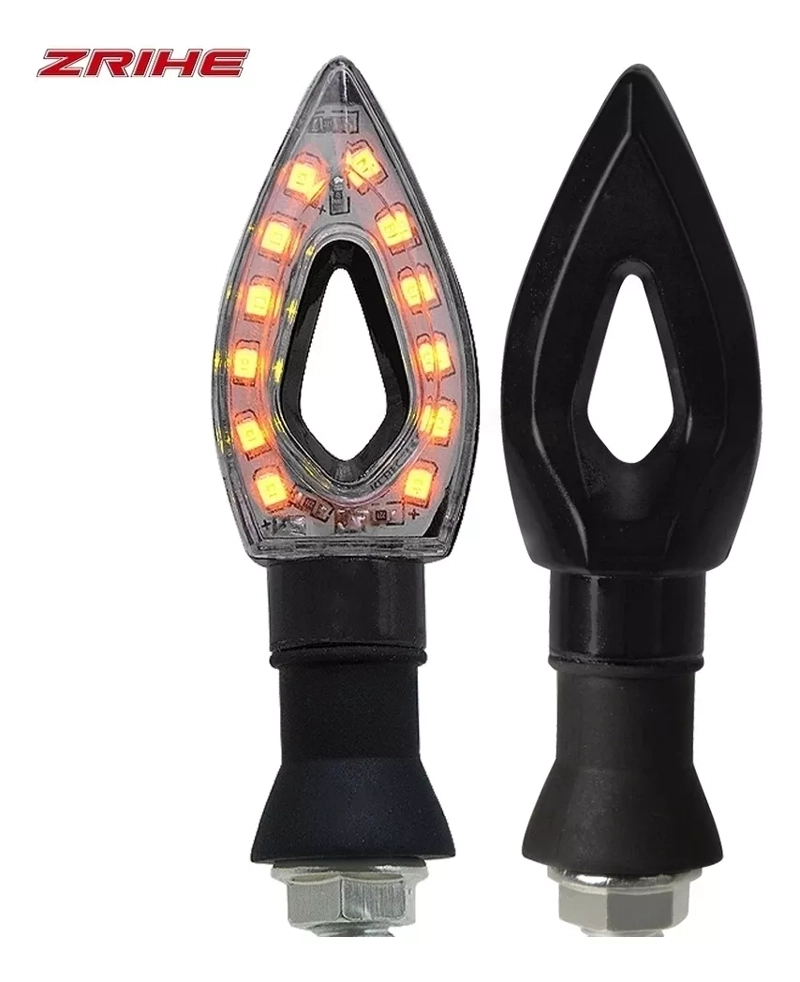 LUCES INTERMITENTE DE MOTO X2 TRIANGULAR VIRAJE /R&C - 4