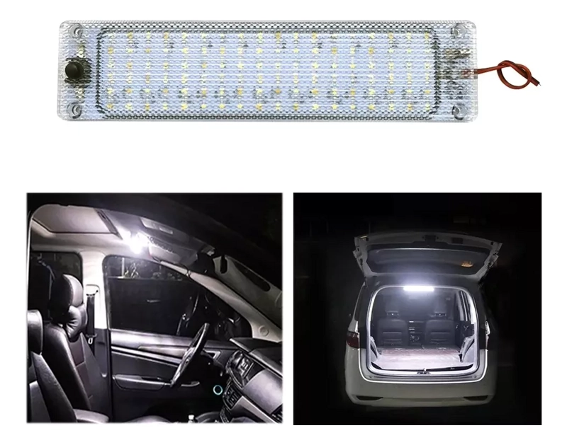 LUZ DE TECHO INTERIOR 108 LED AUTO UNIVERSAL 12-24V R&C - 1