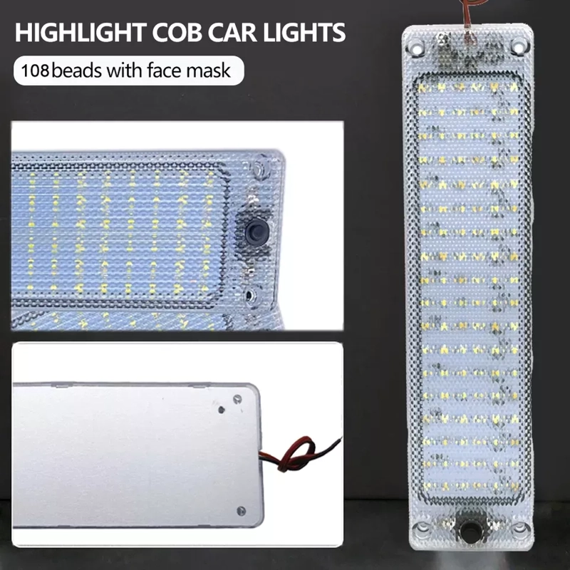 LUZ DE TECHO INTERIOR 108 LED AUTO UNIVERSAL 12-24V R&C - 5