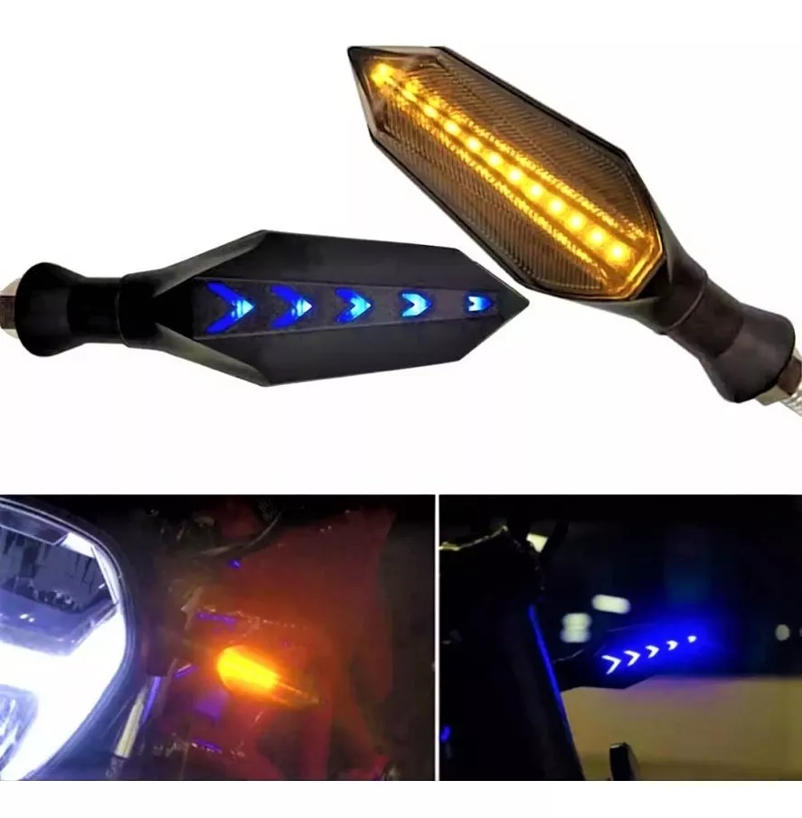 INTERMITENTE DE MOTO SECUENCIAL BI COLOR - 1