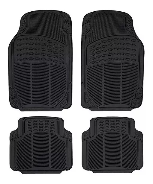 ALFOMBRA QUÍMICA UNIVERSAL PISO DE GOMA AUTO UNIVERSAL 4 PIEZAS PREMIUN /R&C - 1