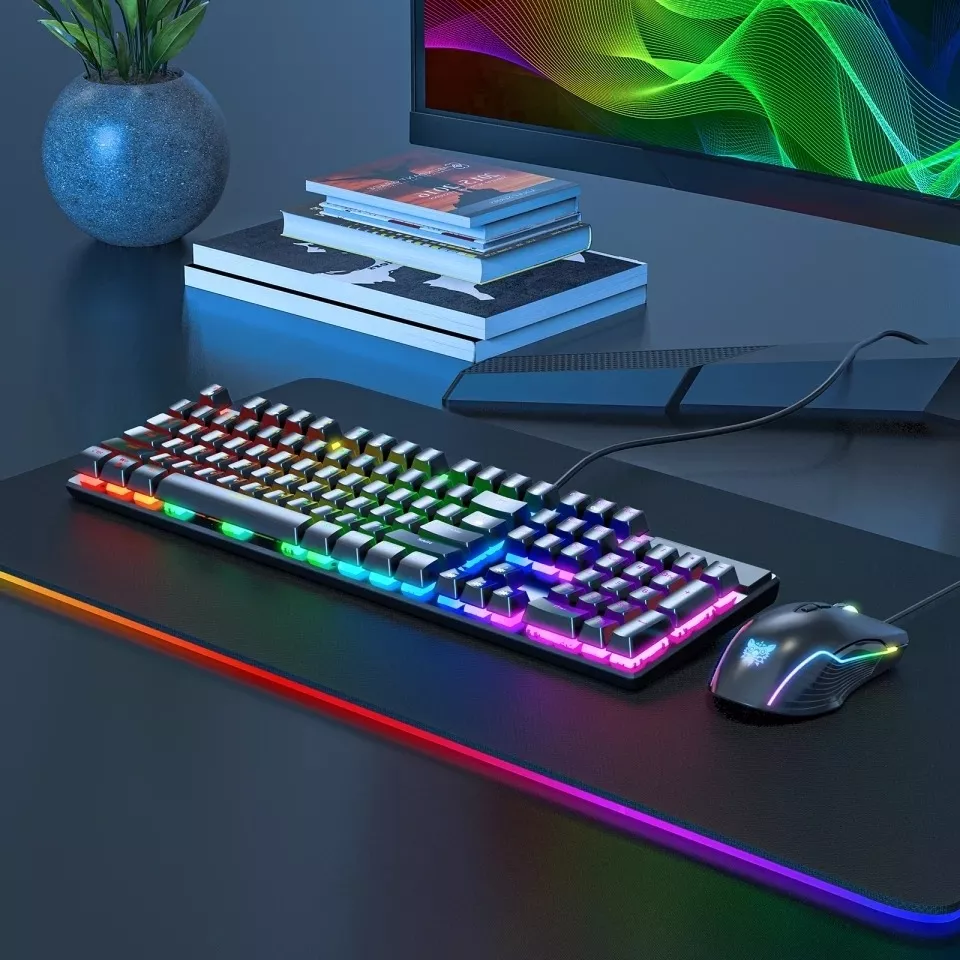 TECLADO GAMER MECÁNICO RGB KEYBOARD PARA JUEGO ONIKUMA /R&C - 2