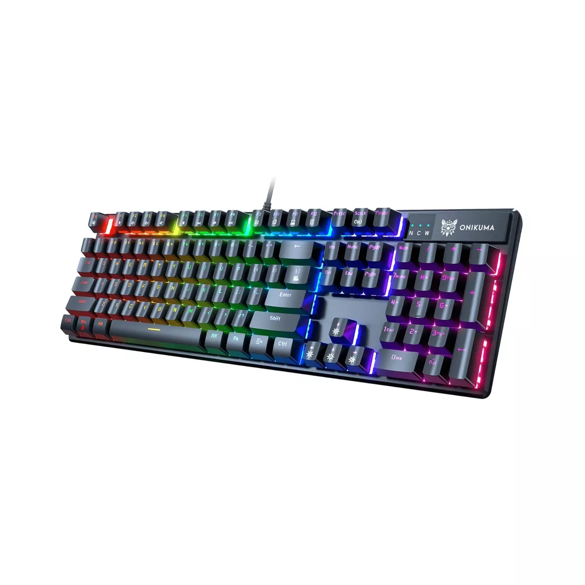 TECLADO GAMER MECÁNICO ONIKUMA G27 NEGRO RGB - 1