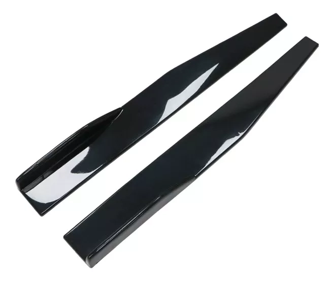 LIP BUMPER LATERAL QUÍMICA UNIVERSAL FALDÓN LATERAL NEGRO BRILLANTE UNIVERSAL - 4