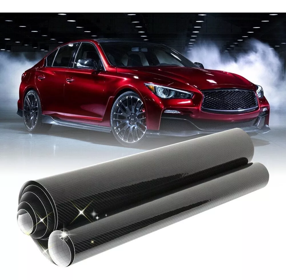 ROLLO VINILO FIBRA DE CARBONO 4D ADHESIVO 75X200CM BRILLANTE - 1