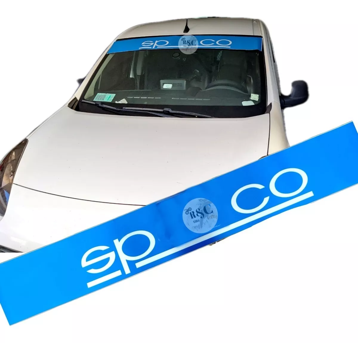 VINILO FRANJA STICKER PARABRISAS SPAR AUTO UNIVERSAL /R&C - 1