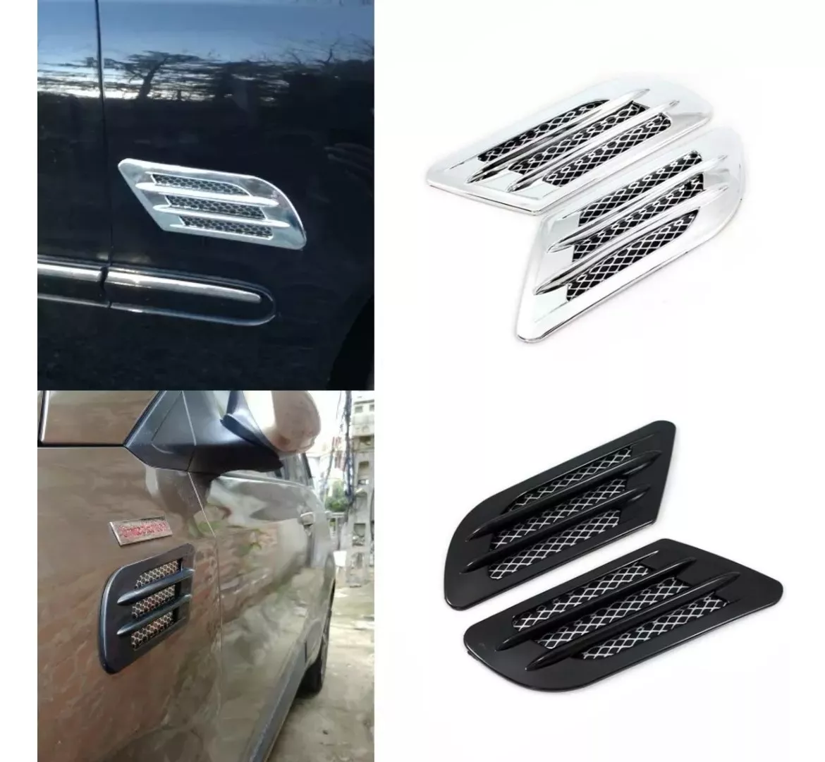 X2 TOMA DE AIRE LATERAL Y CAPOT ADHESIVA AUTO TUNNING/RYC - 2