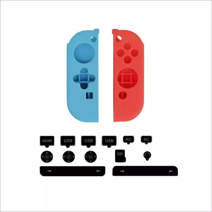 KIT PROTECTOR SILICONA PARA JOY CON N-SWITCH + ANTIPOLVO RYC - 2