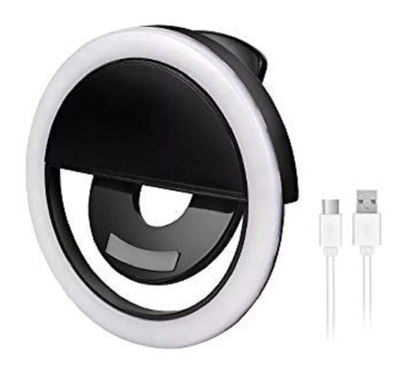 ANILLO ARO LUZ LED CELULAR 3 MODOS ILUMINACION USB / R&C - 1