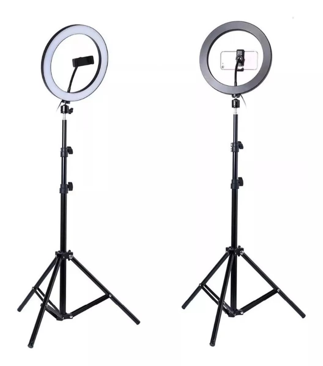 ARO DE LUZ LED DE 26CM + TRÍPODE DE 2.1 MTS OFERTA TIKTOK - 1