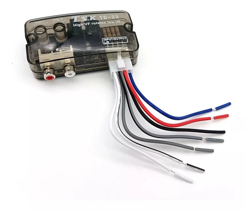 CONVERSOR IMPEDANCIA RCA RADIO AUTO AMPLIFICADOR TD22 SUBWOO - 3