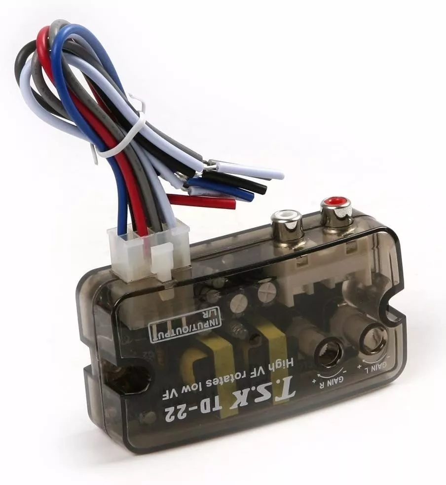 CONVERSOR IMPEDANCIA RCA RADIO AUTO AMPLIFICADOR TD22 SUBWOO - 4
