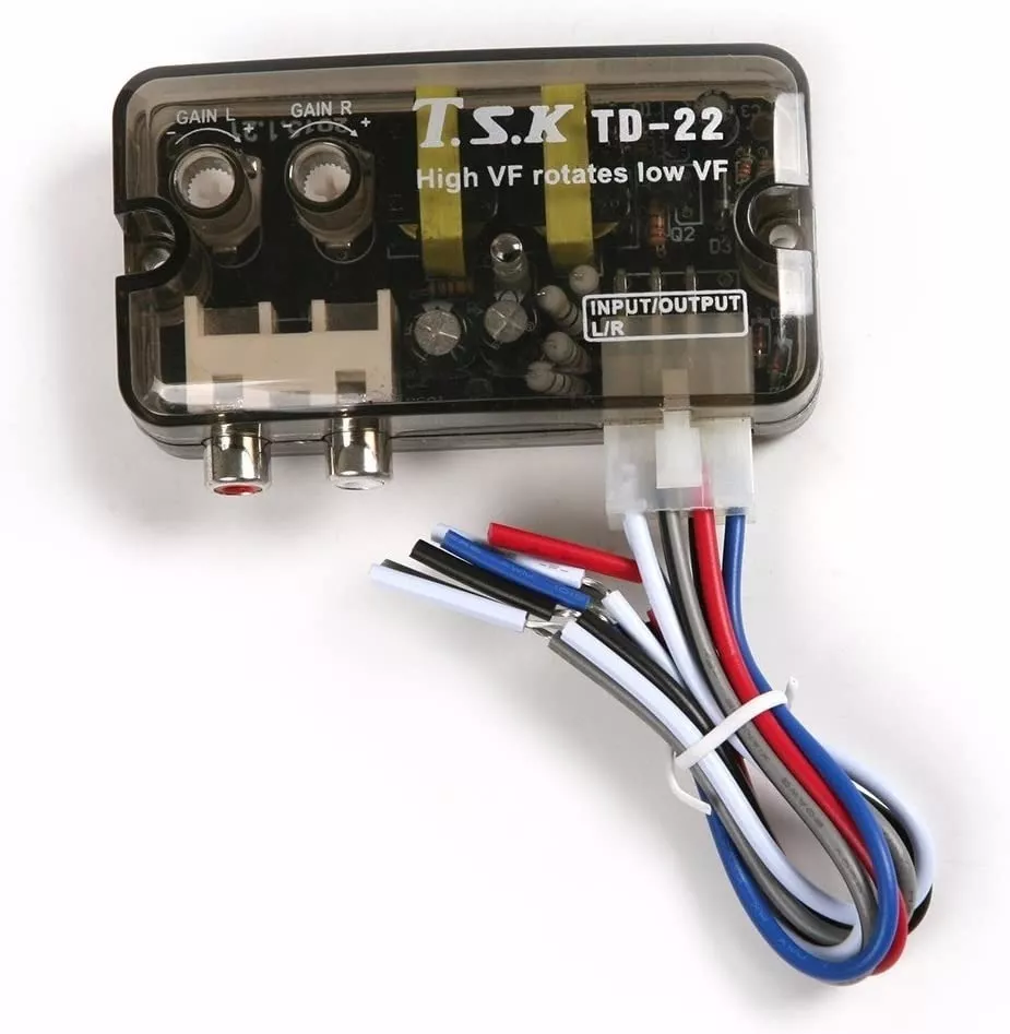 CONVERSOR IMPEDANCIA RCA RADIO AUTO AMPLIFICADOR TD22 SUBWOO - 5