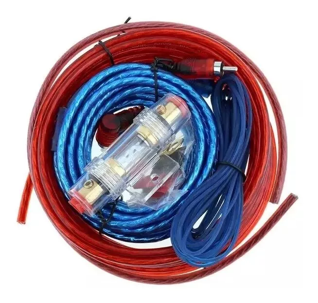 KIT CABLES AMPLIFICADOR Y SUBWOOFER AUTO TIAOPING 1500W/R&C - 4