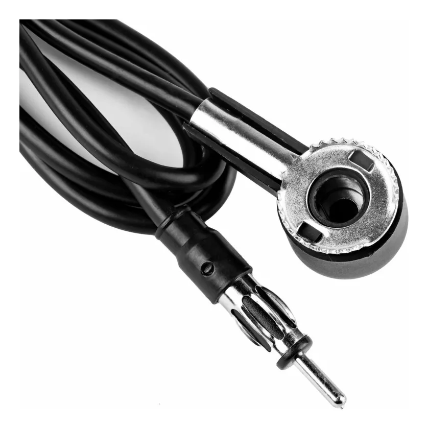 ANTENA DE RADIO AM/FM PARA AUTO 18CM + BASE + CABLE 137CM - 5
