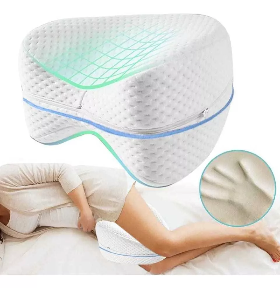 ALMOHADA ENTREPIERNA DORMIR MEMORY TERAPEUTICA R&C BLANCO - 1