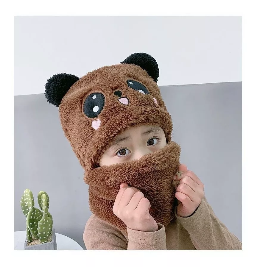 GORRO CON CUELLO PARA BEBÉ NIÑO/A DISEÑO INVIERNO CALIENTITO - 1
