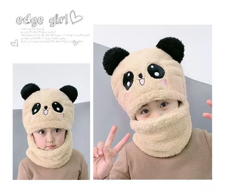 GORRO CON CUELLO PARA BEBÉ NIÑO/A DISEÑO INVIERNO CALIENTITO - 2