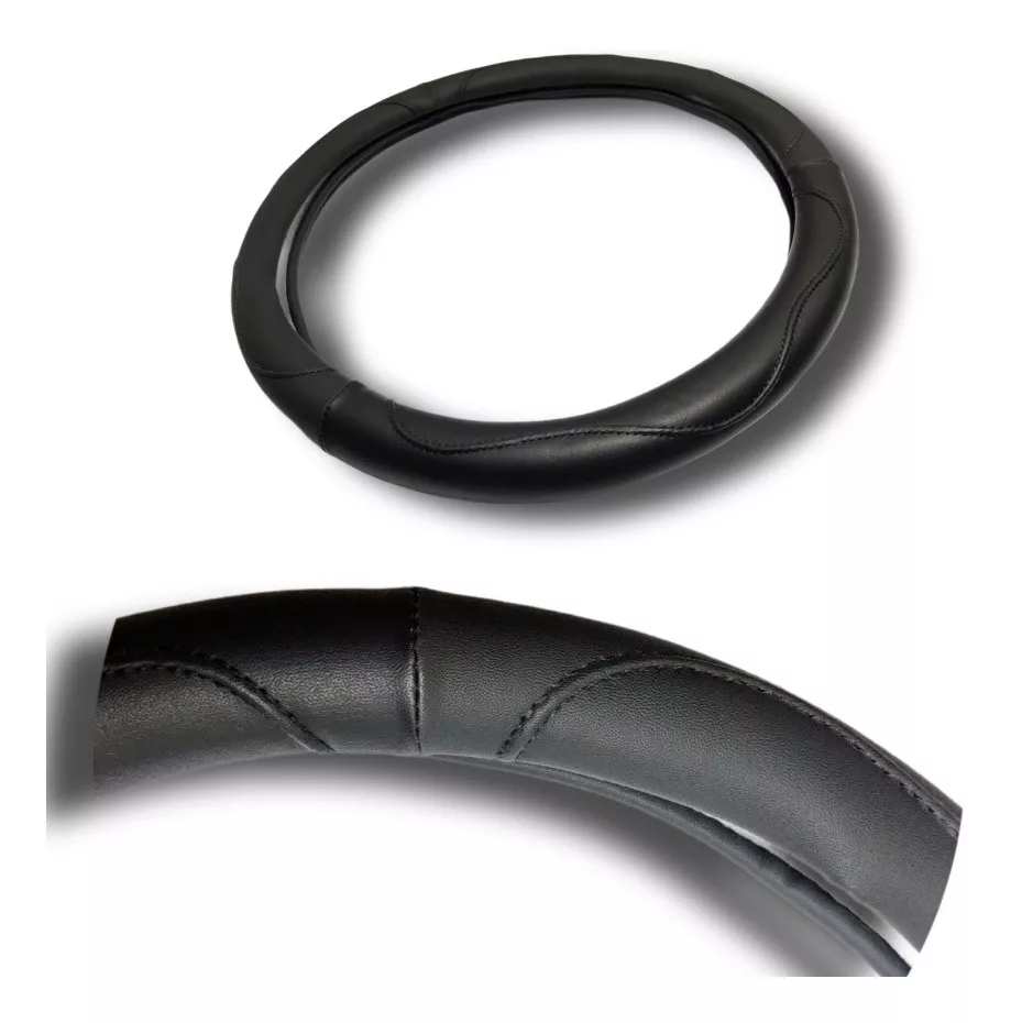 FUNDA CUBRE VOLANTE AUTO ECO CUERO PREMIUM UNIVERSAL /R&C - 3