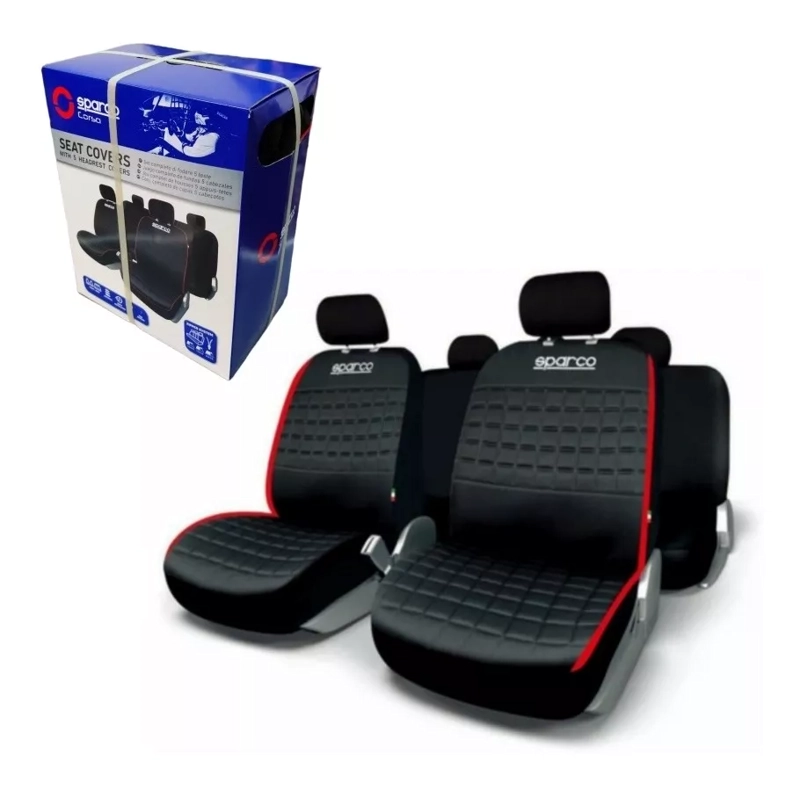 FUNDAS CUBRE ASIENTO SPARCO UNIVERSAL ITALIA POLIESTER / R&C - 2