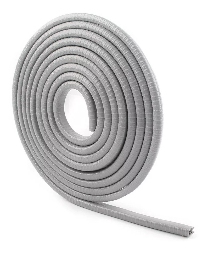 MOLDURA AUTO SELLO PRESION PROTECTORA PUERTAS CAPOT 5M GRIS - 2