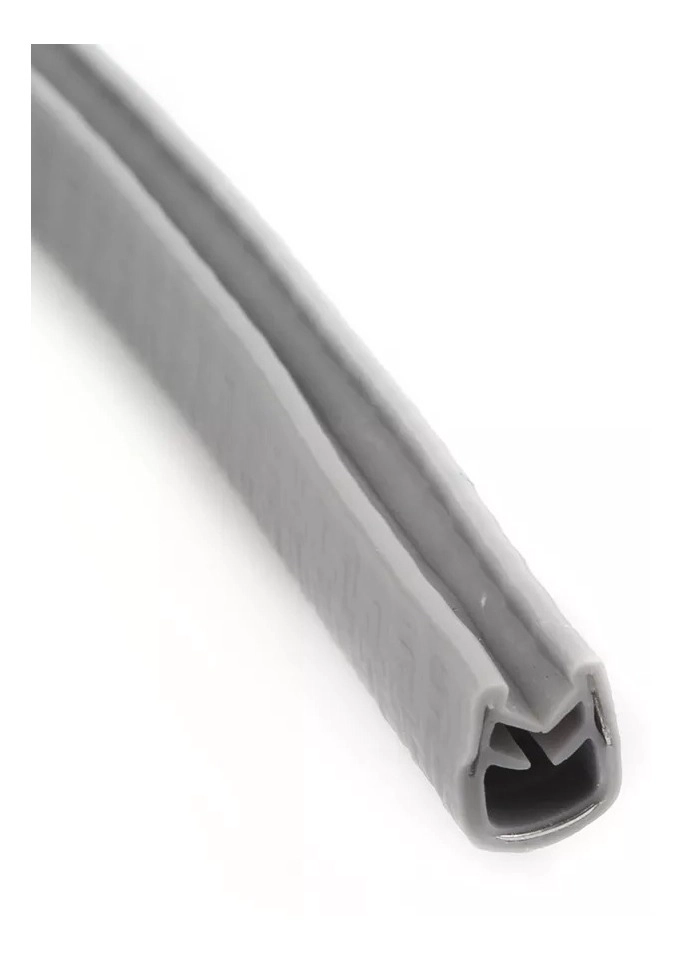MOLDURA AUTO SELLO PRESION PROTECTORA PUERTAS CAPOT 5M GRIS - 4