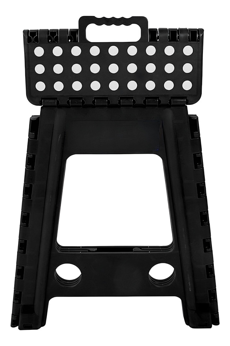 TABURETE PLEGABLE BANQUITO PÓRTATIL PISO 22*29*39CM NEGRO - 3