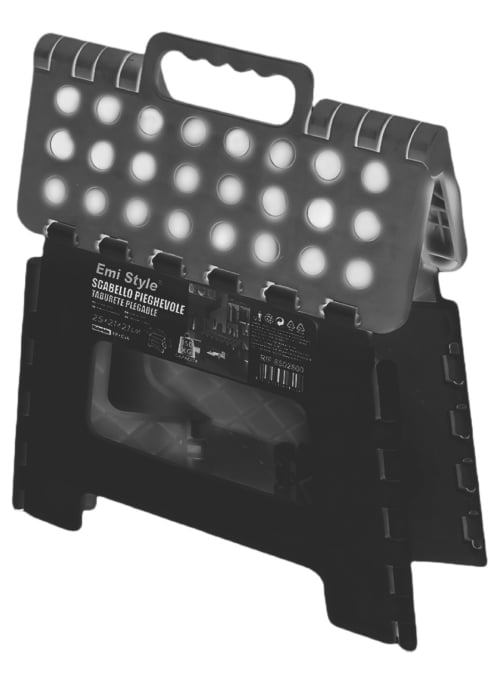 TABURETE PLEGABLE BANQUITO PÓRTATIL PISO 22*29*22CM NEGRO - 2
