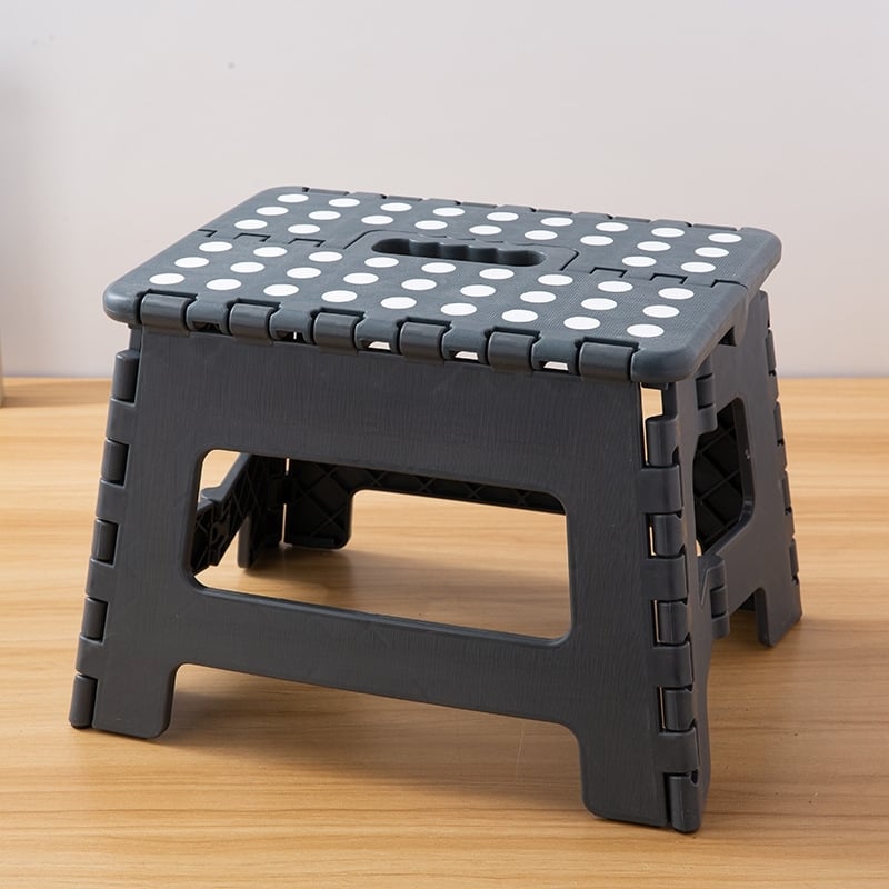 TABURETE PLEGABLE BANQUITO PÓRTATIL PISO 22*29*22CM NEGRO - 3
