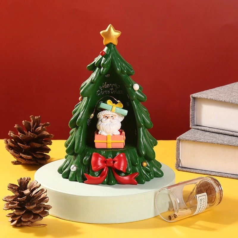 LAMPARA NAVIDEÑA PINO ARBOL DE NAVIDAD LUZ SANTA REGALO - 6
