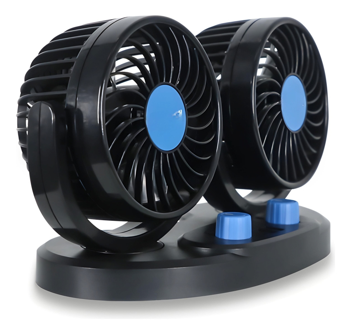 VENTILADOR DOBLE AUTOMÓVIL 12V ACCESORIO VEHÍCULO 360° MARS - 6