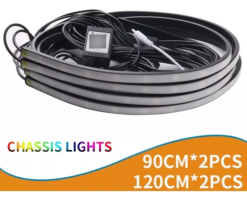 KIT DE LUCES DE CHASIS EXTERIOR RGB TUNING LUZ PISO + CONTRO - 2
