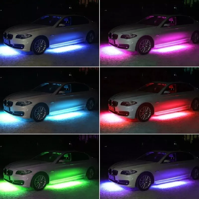 KIT X4 LUCES DE CHASIS RGB EXTERIOR APP BLUETOOTH TUNNING - 4