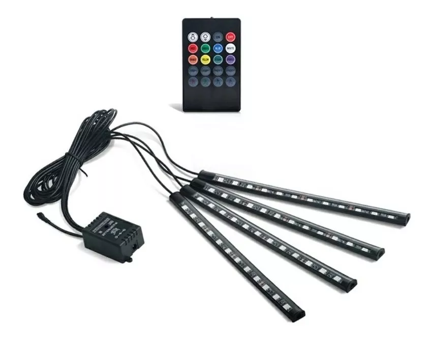 TIRAX4 LED LUZ PISO INTERIOR AUTO +CONTROL RITMICA/R&C - 4
