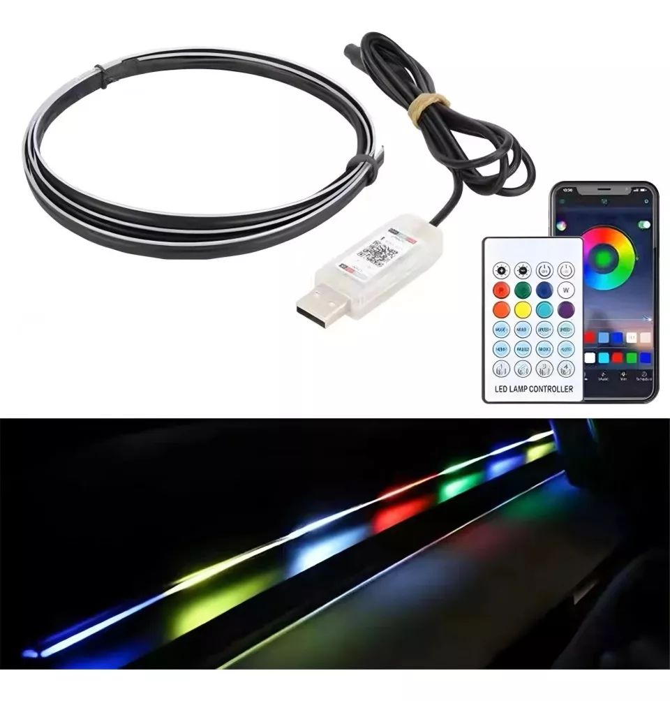 HILO LED TABLERO LUZ RGB ARCOIRIS USB +BLUETOOTH CONTROL - 2