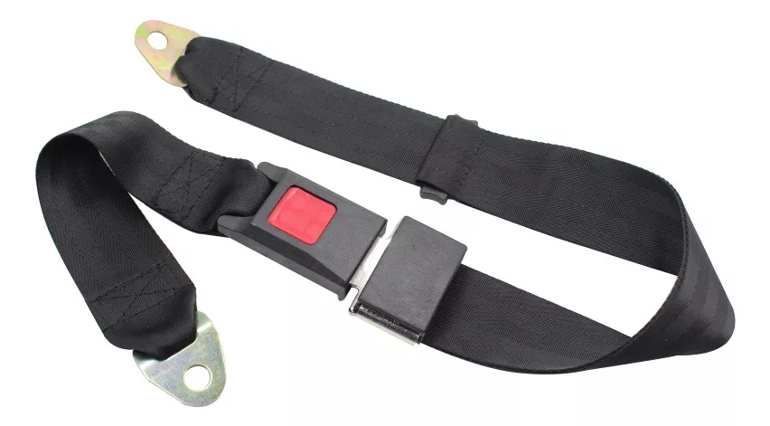 PACK X2 CINTURON DE SEGURIDAD UNIVERSAL 2 PUNTAS NEGRO /RYC - 2