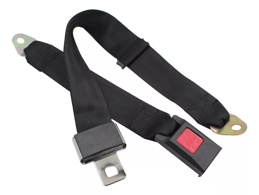 PACK X2 CINTURON DE SEGURIDAD UNIVERSAL 2 PUNTAS NEGRO /RYC - 3