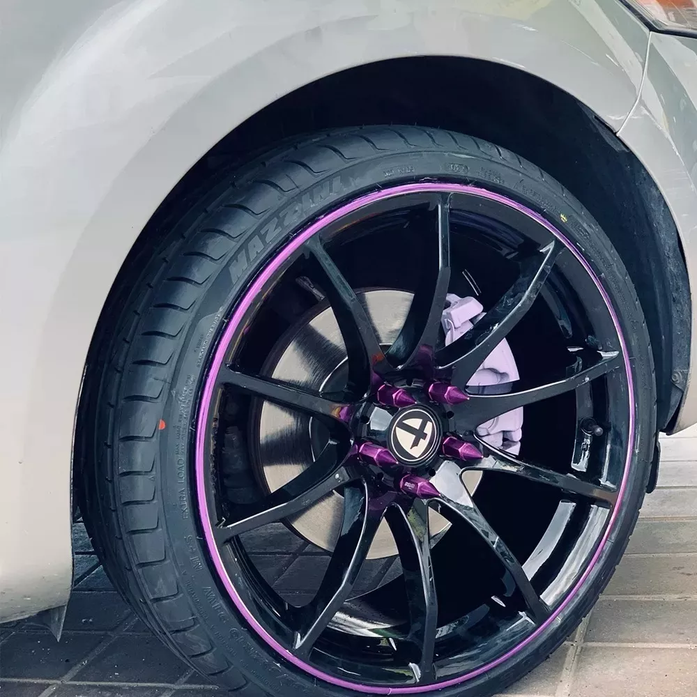 MOLDURA PARA LLANTAS DECORATIVA Y PROTECTORA AUTO TUNING RYC - 3
