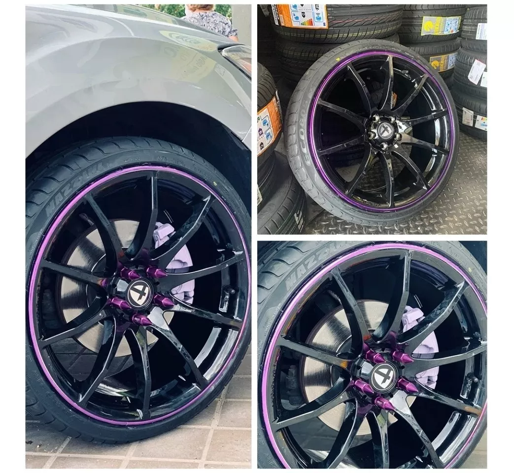 MOLDURA PARA LLANTAS DECORATIVA Y PROTECTORA AUTO TUNING RYC - 4
