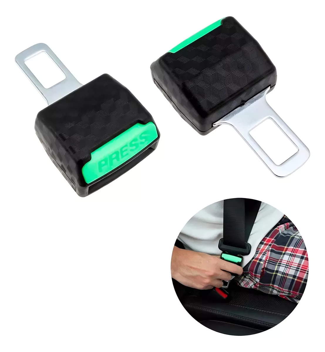 X2 HEBILLA CINTURÓN DE SEGURIDAD EXTENSOR CINTURÓN AUTO/ R&C - 1