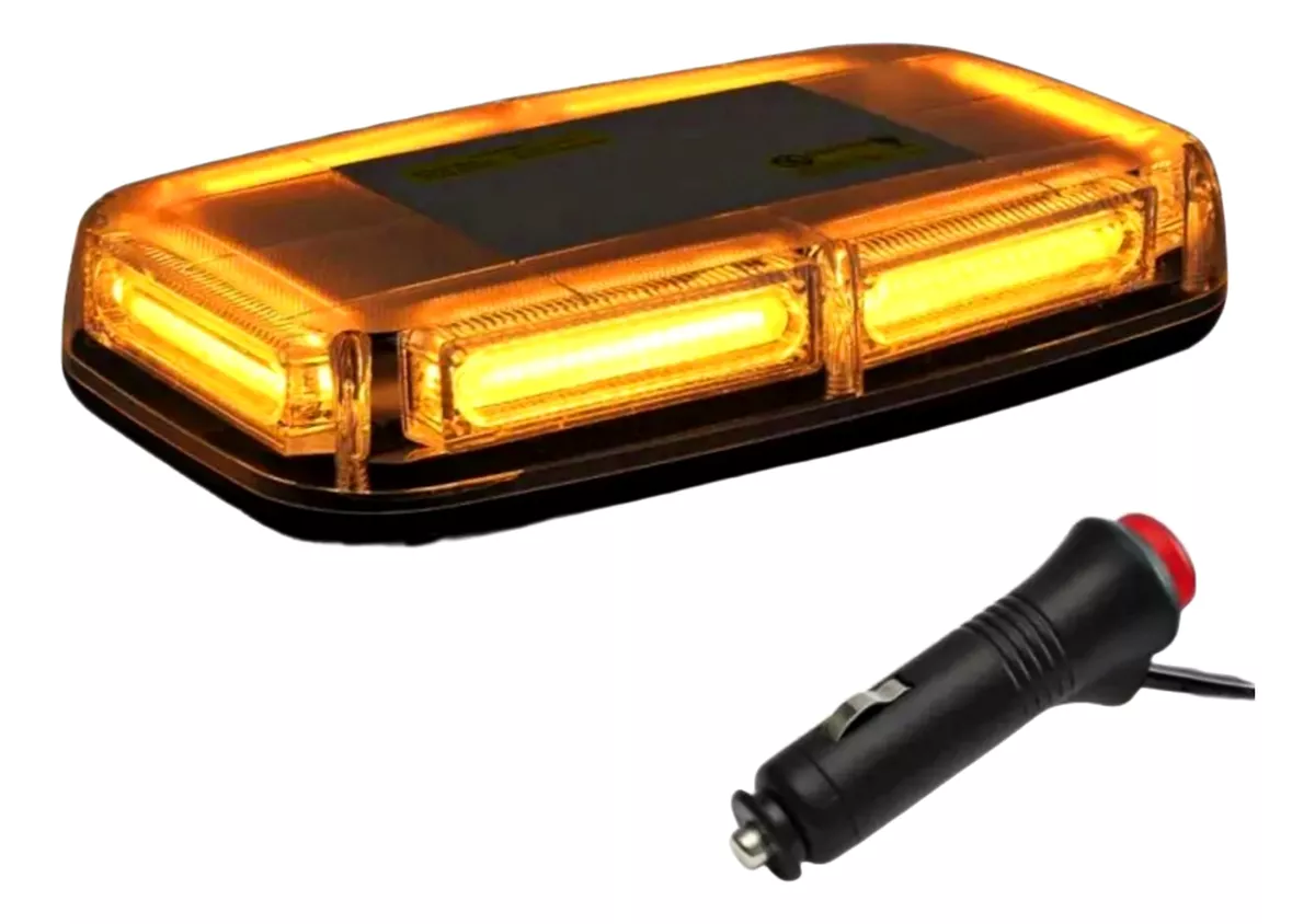 BALIZA DE TECHO AUTO DESTELLANTE 12-24V ESTROBO CON IMAN /R& - 1