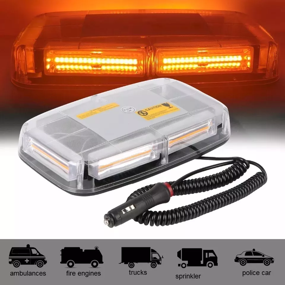 BALIZA DE TECHO AUTO DESTELLANTE 12-24V ESTROBO CON IMAN /R& - 2