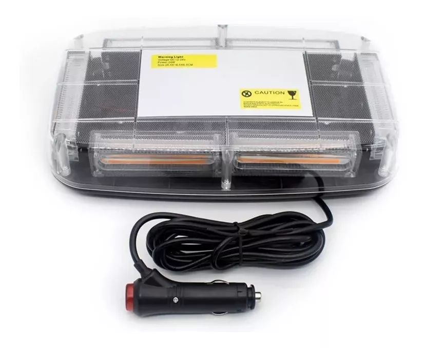 BALIZA DE TECHO AUTO DESTELLANTE 12-24V ESTROBO CON IMAN /R& - 4