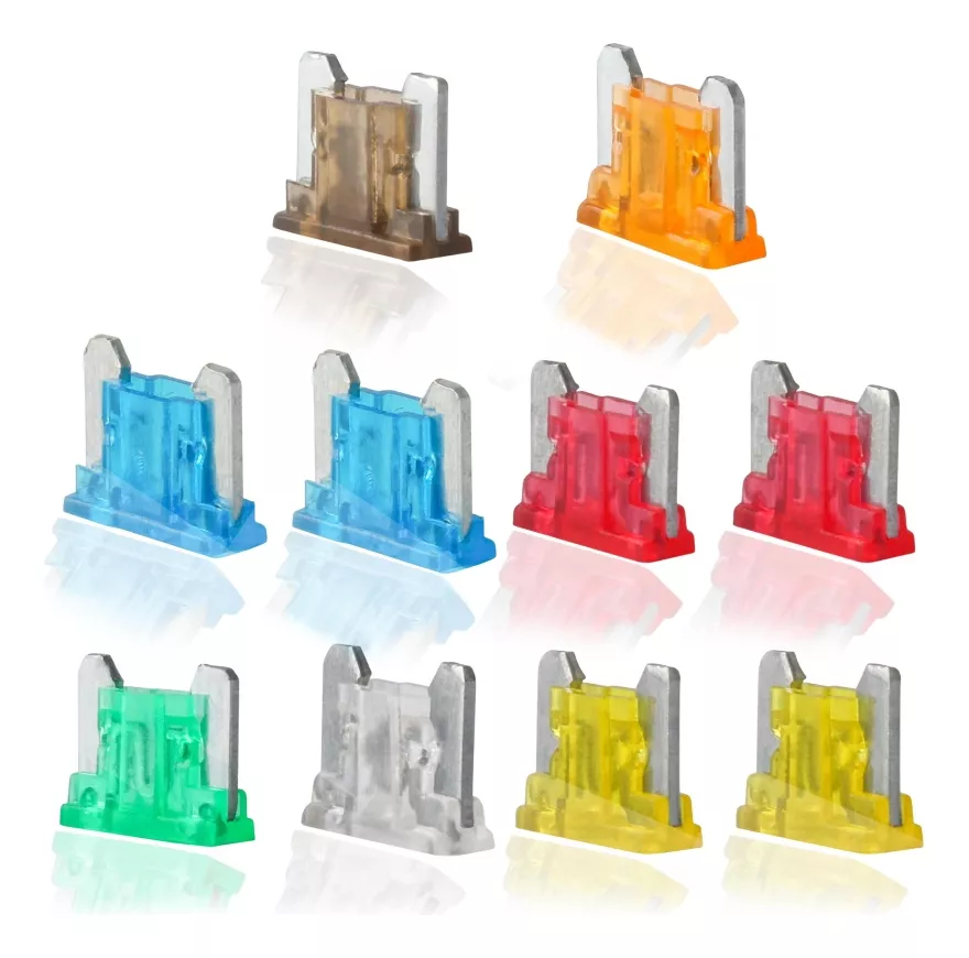 SET 10 MICRO FUSIBLE PARA AUTO 12/24 V MINI FUSIBLE 5A - 30A - 1
