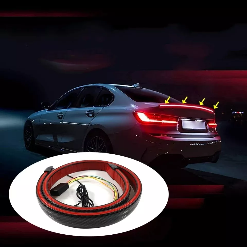 ALERÓN LIP SPOILER MALETA CON LUZ FRENO SECUENCIAL AUTO TUNI - 2