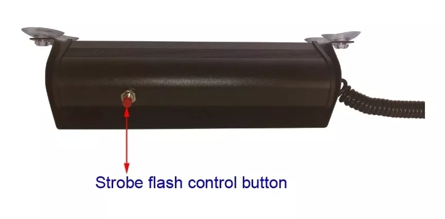BALIZA PARABRISA LED ESTROBOSCOPICA BOMBEROS CARABINERO 12V - 4
