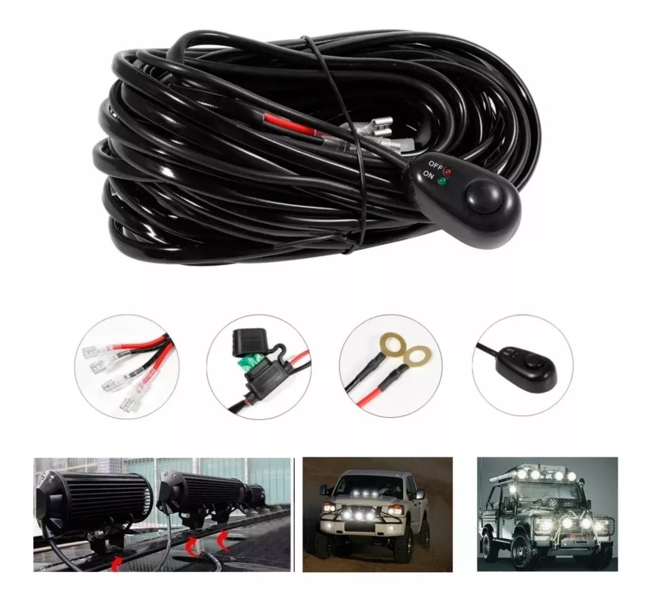 KIT RAMAL CABLES INSTALACIÓN NEBLINERO + RELAY Y BOTÓN 12V - 1
